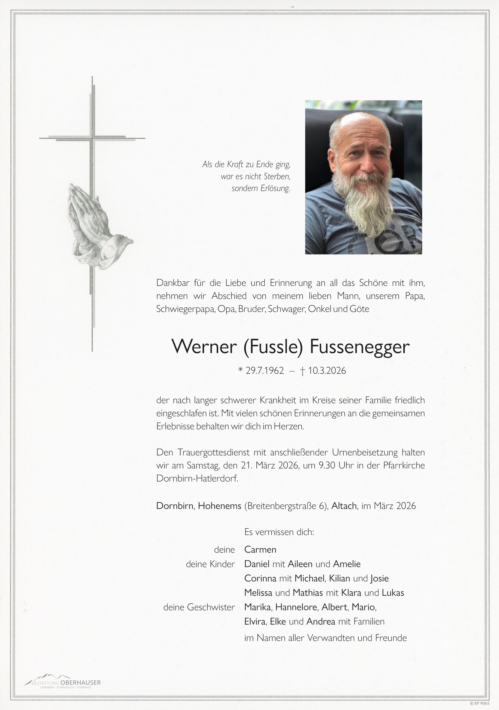 Werner (Fussle) Fussenegger
